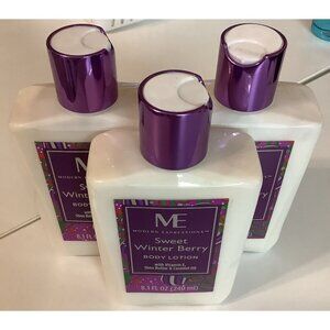 Modern Expressions Sweet Winter Berry Body Lotion 3 Bottles Of 8.1 oz - NEW